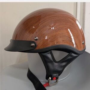 Outlaw Motorcycles Helmet Wood XU176 Look Size Large Great Condition